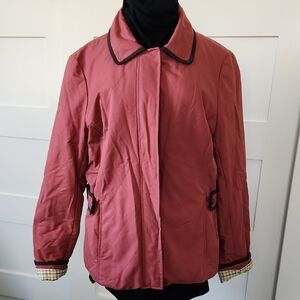 Women's Pink Quilted Barn Coat Chore Jacket Brooks Brothers Old Money Equestrian